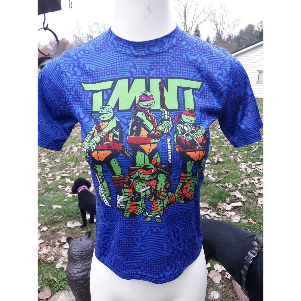 LITTLE KIDS TEENAGE MUTANT NINJA TURTLES SS knit top sz M 4/5